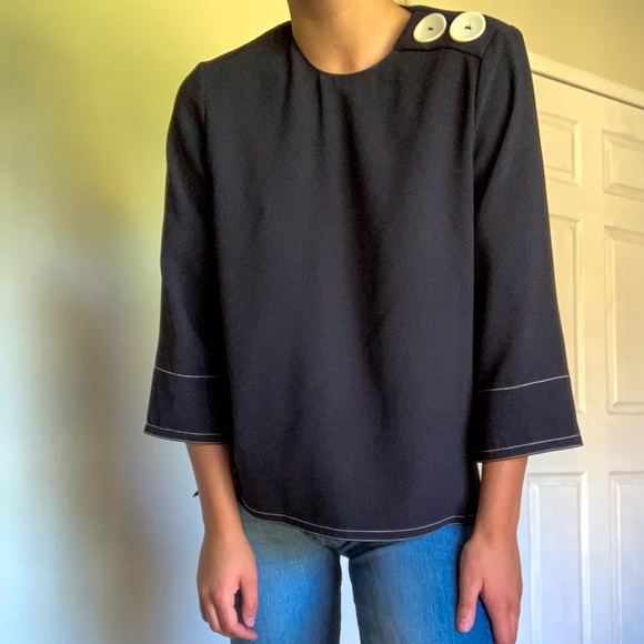 Oversized black Zara shirt - Picture 4 of 4